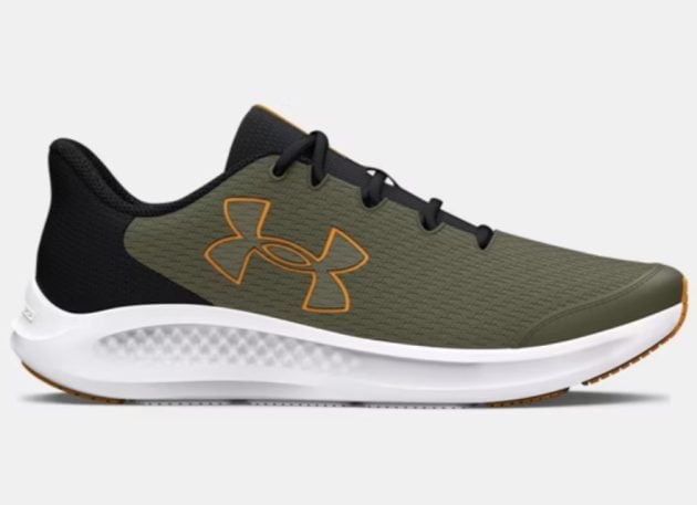 Boys' Grade School UA Charged Pursuit 3 Big Logo Running Shoes